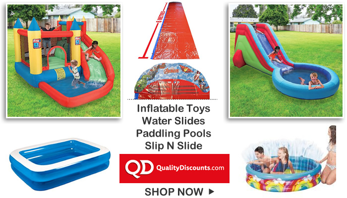Garden water slides paddling pools surf mats under £200 Inflatable garden toys slip n slide water slides paddling pools under £200